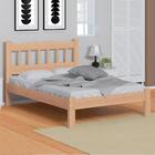 Cama De Casal De Madeira Maciça Crua Pérola Nemargi Com Colch