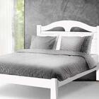 Cama De Casal De Madeira Melissa Fénix Branco Com Colchão Cas