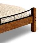 Cama De Casal Em Aço E Mdf Roma Art Panta