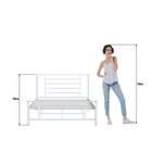 Cama De Casal Em Ferro Emy Design Mais Moderno Branco