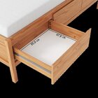 Cama De Casal Em Madeira Maciça 147cm X 198cm Square Natural