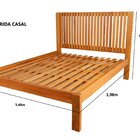 Cama De Casal Em Madeira Maciça De Demolição Peroba Flórida N