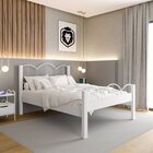 Cama De Casal Em Mdf 151x202cm Oasis 138 Branco/branco
