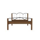 Cama De Casal Em Mdf 151x202cm Oasis 138 Preto/nature