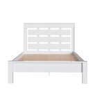 Cama De Casal Em Mdp 260x138,5cm Branco Brilho Branco/gelo