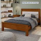 Cama De Casal Em Mdp/mdf 112,5x205,9cm Athenas