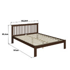 Cama De Casal Júlia De Madeira Maciça Com Lastro