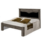 Cama De Casal Larissa Jm Barreto Cinza Com Preto