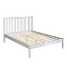 Cama De Casal Lucy De Madeira Maciça Com Lastro