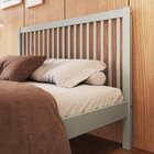 Cama De Casal Lucy De Madeira Maciça Com Lastro Verde Frost