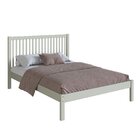 Cama De Casal Lucy De Madeira Maciça Com Lastro Verde Frost