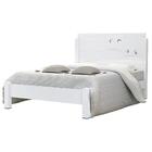 Cama De Casal Luiza 1,40 Branco - Vitamov