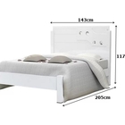 Cama De Casal Luiza 1.40 Branco – Vitamov