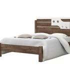 Cama De Casal Luiza 1.40 Castanho/off White – Vitamov