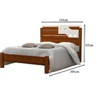 Cama De Casal Luiza 1.40 Cinamomo/off White – Vitamov