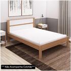 Cama De Casal Madeira Cm8005 Amêndoa/branco
