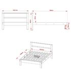 Cama De Casal Madeira Cm8005 Amêndoa/branco