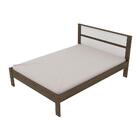 Cama De Casal Madeira Cm8005 Nogal/branco