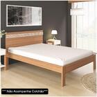 Cama De Casal Madeira Cm8009 Amêndoa/branco