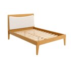 Cama De Casal Madeira Maciça Cabeceira Estofada Bento Yescasa