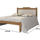 Cama De Casal Mary 1.40 Freijó/off White – Vitamov