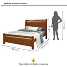 Cama De Casal Mdf/mdp 119x209cm Reali