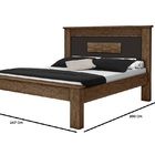 Cama De Casal Milena Para Colchão De 138x188cm Valen Móveis