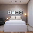 Cama De Casal Mista 193cm X 144cm X 45cm Branco