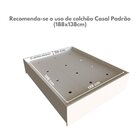 Cama De Casal Mista 193cm X 144cm X 45cm Branco