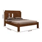 Cama De Casal Moderna Malbec Amanda Framar Com Colchão Casal