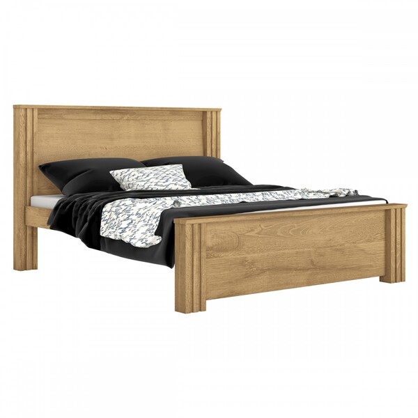 Cama De Casal Monalisa 2012 Amêndoa/off White - Europa Móveis