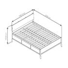 Cama De Casal Multifuncional Square Madeira Maciça/mdf-branco