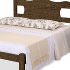 Cama De Casal Munique 100% Mdf 1100a1 Castanho - Gabrielli Mó