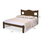 Cama De Casal Munique 100% Mdf 1100a1 Castanho - Gabrielli Mó