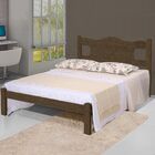 Cama De Casal Munique 100% Mdf 1100a1 Castanho - Gabrielli Mó