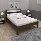 Cama De Casal Nogal/branco Cm8007 - Tecno Mobili