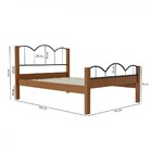 Cama De Casal Oasis Preto/nature - Art Panta