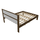 Cama De Casal Para Colchão 138 X 188 Cm Multimóveis Vcr35009