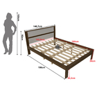 Cama De Casal Para Colchão 138 X 188 Cm Multimóveis Vcr35009