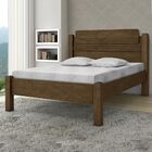 Cama De Casal Paris 100% Mdf 158001 Castanho - Gabrielli Móve