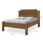 Cama De Casal Paris 100% Mdf 158101 Grenat - Gabrielli Móveis