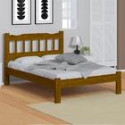 Cama De Casal Perola De Madeira Maciça Reforçada Imbuia