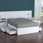 Cama De Casal Queen 167cm 4 Gavetas Dreams F04 Branco