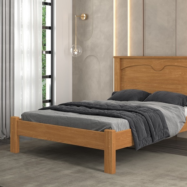 Cama De Casal Queen Amsterdã Modelo Moderno Camas Fenix Nature