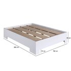 Cama De Casal Queen Box Com Estrado Fixo 160 Xangai Branco