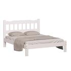 Cama De Casal Queen Branca Madeira Pérola Nemargi