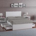 Cama De Casal Queen Com Cabeceira 167cm 4 Gavetas Dreams F04