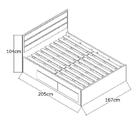 Cama De Casal Queen Com Cabeceira 167cm 4 Gavetas Dreams F04