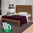 Cama De Casal Resistente Veneza Mocaccino Carmolar Com Colchã