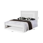 Cama De Casal Riviera 100% Mdf 149201 Branco - Gabrielli Móve
